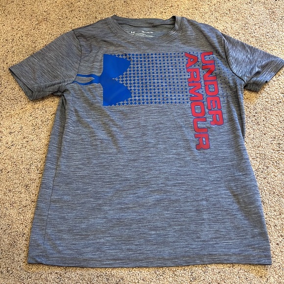 3 Under Armour T-Shirt Youth XL Grey, Red - Picture 2 of 9